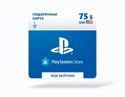 Playstation Store пополнение бумажника: Карта оплаты 75 USD USA [Цифровая версия]