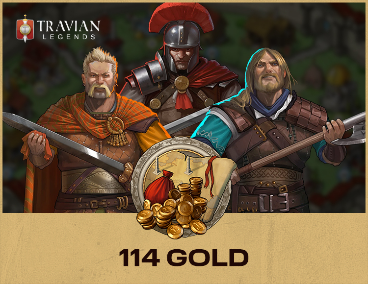 Игровая валюта Travian Legends: 114 Gold [Цифровая версия]
