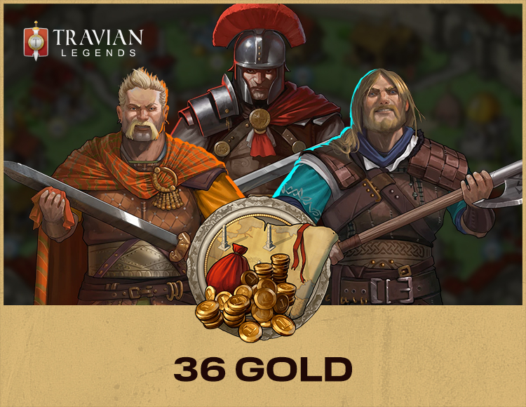 Игровая валюта Travian Legends: 36 Gold [Цифровая версия]