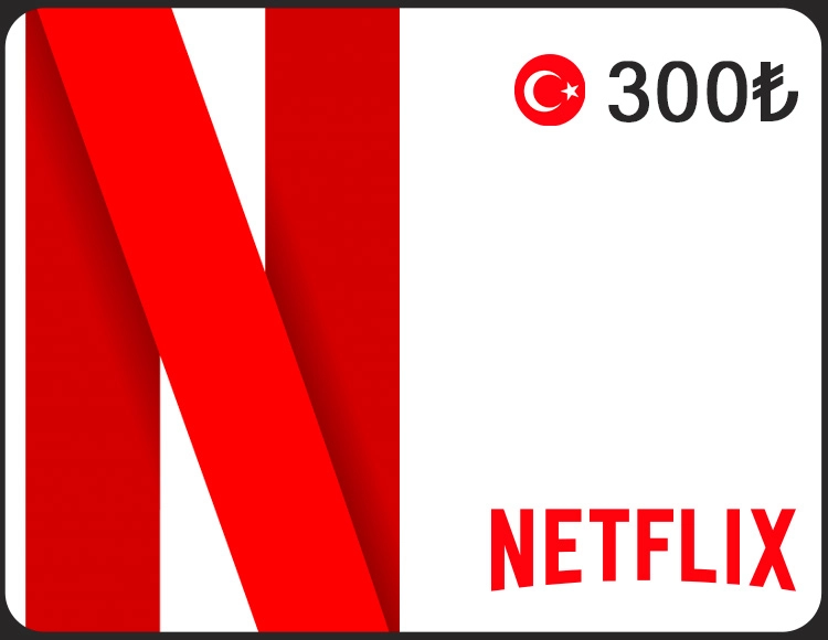 Карта оплаты Netflix 300 TL Turkey [Цифровая версия]