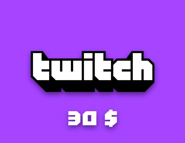 Карта оплаты Twitch 30 USD (USA) [Цифровая версия]