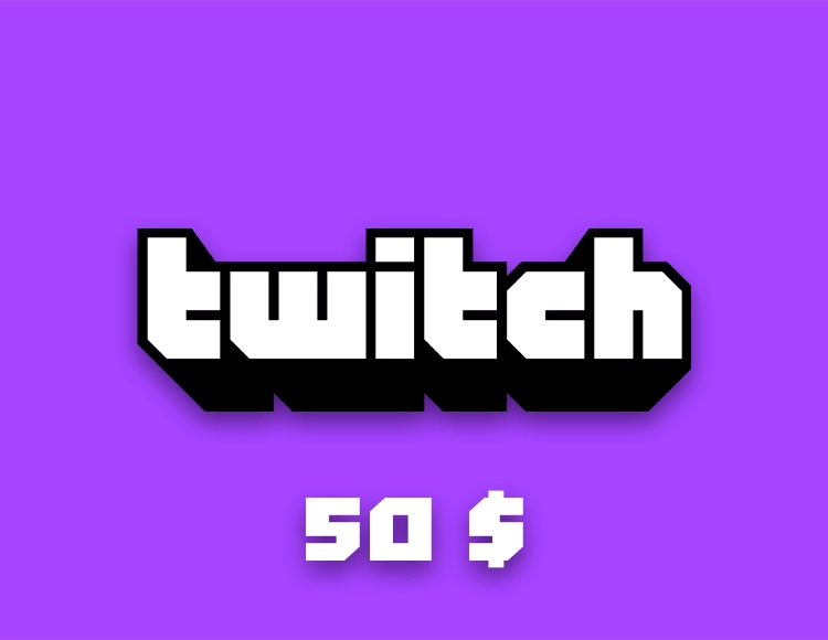 Карта оплаты Twitch 50 USD (USA) [Цифровая версия]